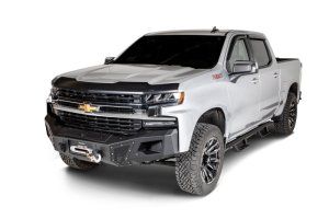 Chevrolet Silverado 1500 Hood Deflector - Husky Liners - Aeroskin Low Profile - Matte Black - `14-`15